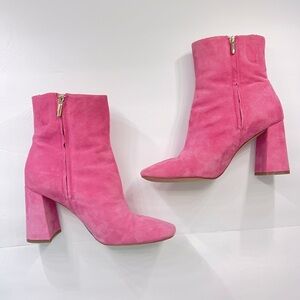 Sam Edelman pink suede boots